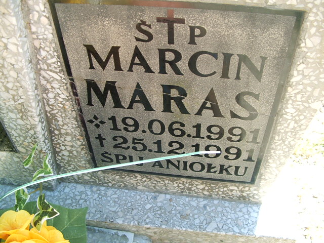 Marcin Maras 1991 Polkowice Gmina - Grobonet - Wyszukiwarka osób pochowanych