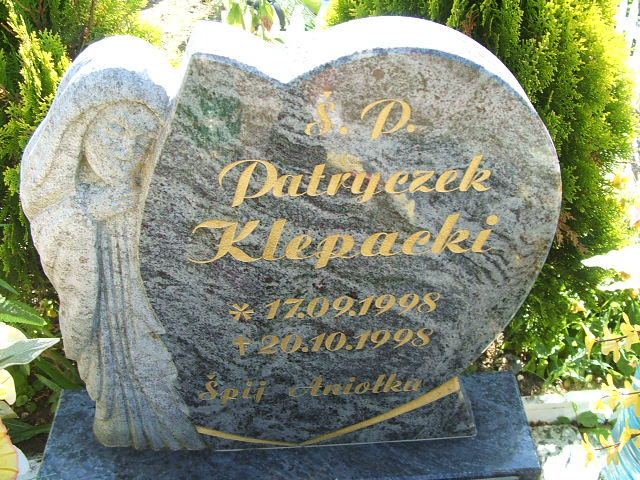 Patryk Klepacki 1998 Polkowice Gmina - Grobonet - Wyszukiwarka osób pochowanych