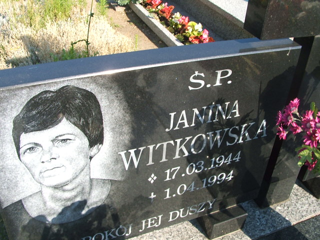 Janina Witkowska 1944 Polkowice Gmina - Grobonet - Wyszukiwarka osób pochowanych