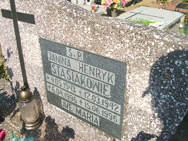 Janina Stasiak 1943 Polkowice Gmina - Grobonet - Wyszukiwarka osób pochowanych