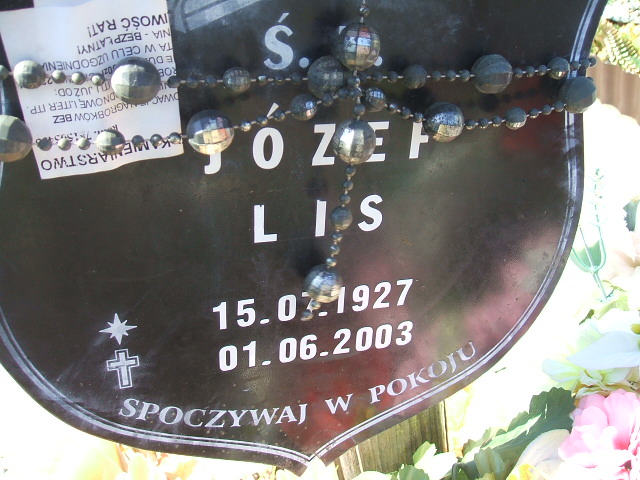 Józef Lis 1927 Polkowice Gmina - Grobonet - Wyszukiwarka osób pochowanych