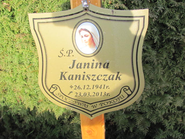 Janina Kazimiera Kaniszczak 1941 Polkowice Gmina - Grobonet - Wyszukiwarka osób pochowanych