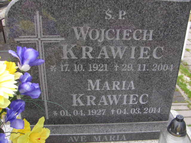 Maria Krawiec 1927 Polkowice Gmina - Grobonet - Wyszukiwarka osób pochowanych