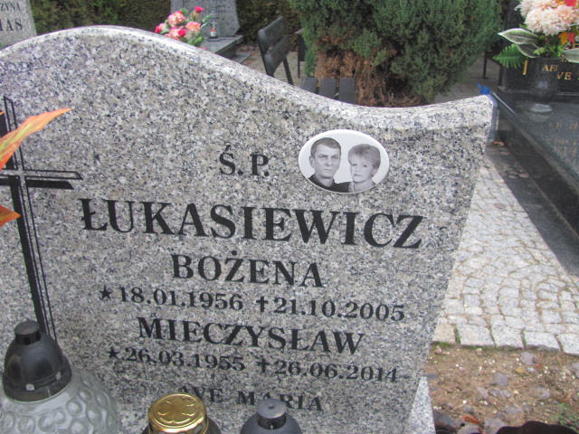 Bożena Łukasiewicz 1956 Polkowice Gmina - Grobonet - Wyszukiwarka osób pochowanych