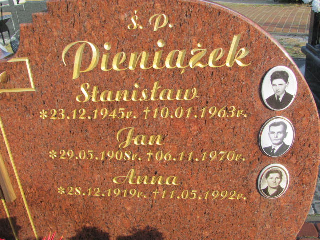 Stanisław Pieniążek 1945 Polkowice Gmina - Grobonet - Wyszukiwarka osób pochowanych