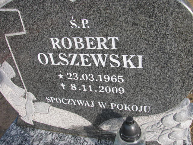 Robert Olszewski 1965 Polkowice Gmina - Grobonet - Wyszukiwarka osób pochowanych
