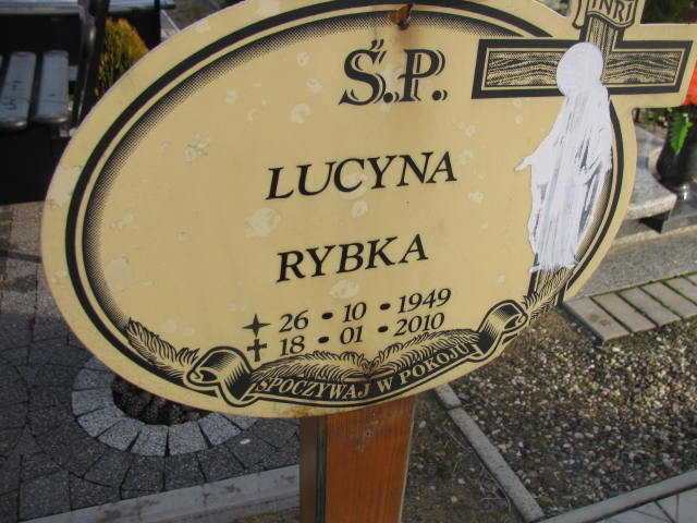 Lucyna Krystyna Rybka 1949 Polkowice Gmina - Grobonet - Wyszukiwarka osób pochowanych