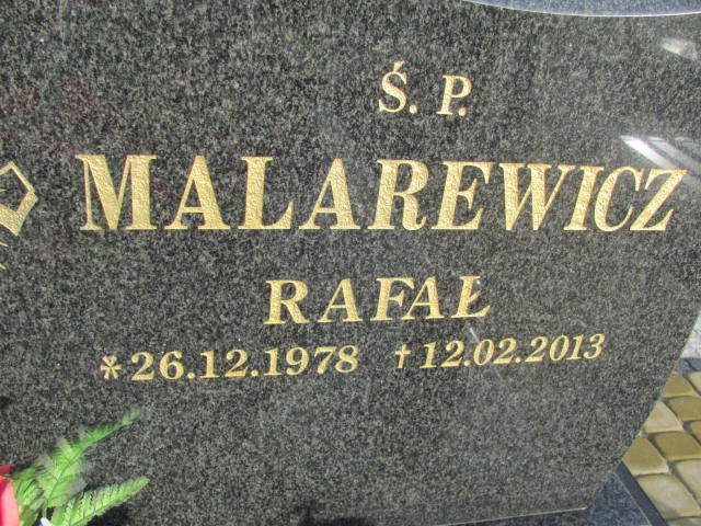Rafał Malarewicz 1978 Polkowice Gmina - Grobonet - Wyszukiwarka osób pochowanych