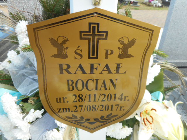 Rafał Bocian 2014 Polkowice Gmina - Grobonet - Wyszukiwarka osób pochowanych