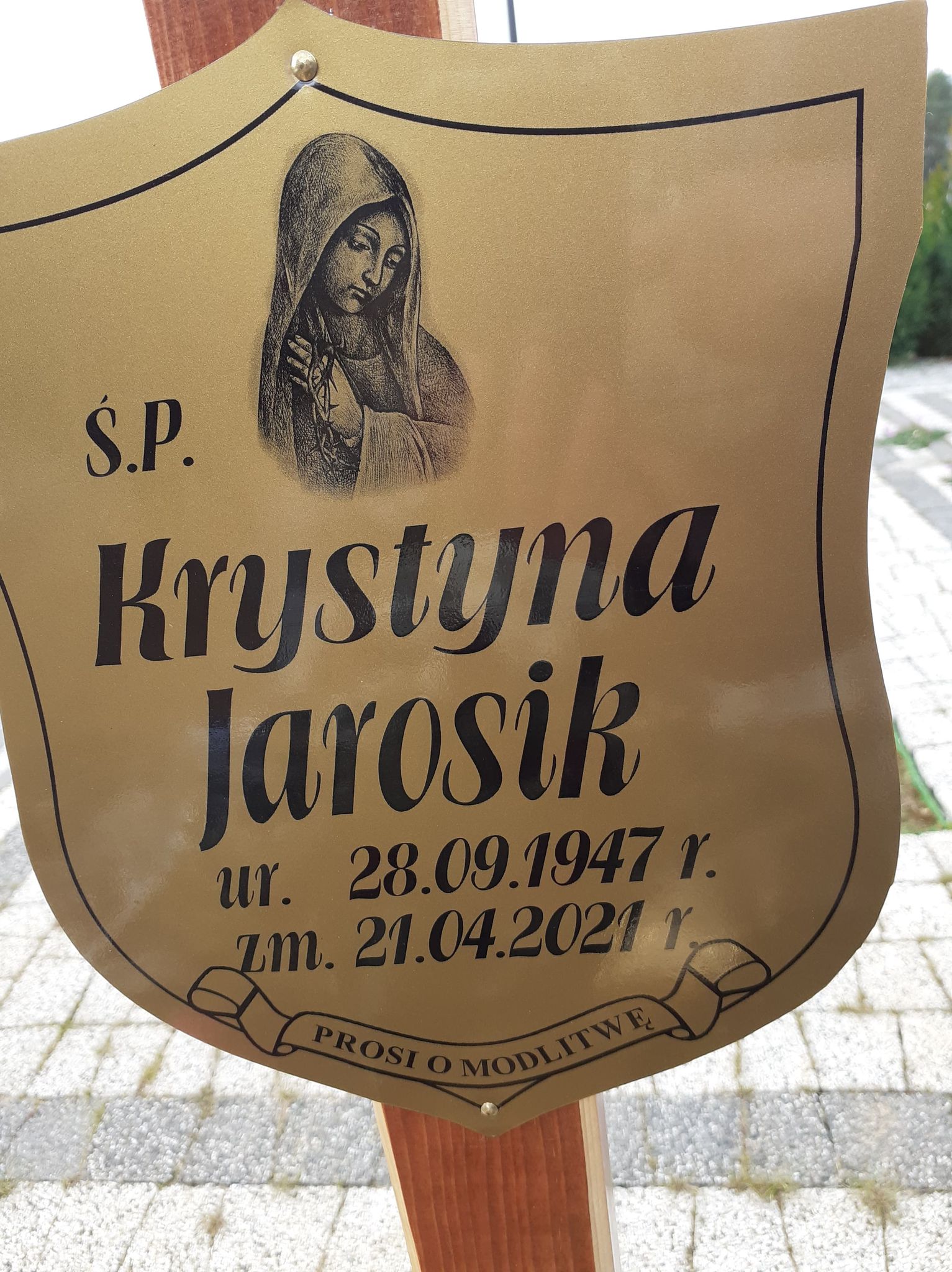 Krystyna Jarosik 1947 Polkowice Gmina - Grobonet - Wyszukiwarka osób pochowanych