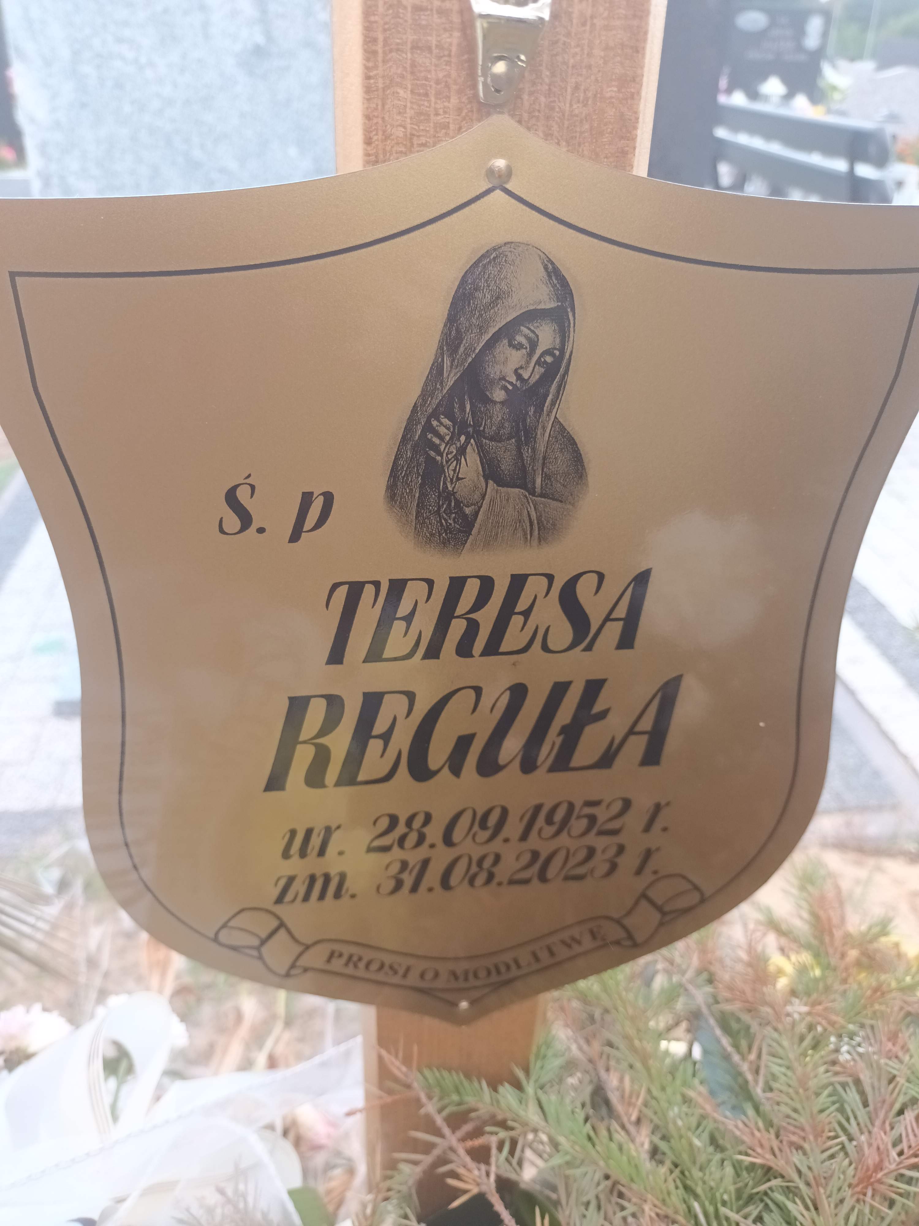 Teresa Reguła 1952 Polkowice Gmina - Grobonet - Wyszukiwarka osób pochowanych