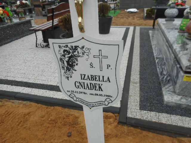 Izabela Gniadek 1978 Polkowice Gmina - Grobonet - Wyszukiwarka osób pochowanych