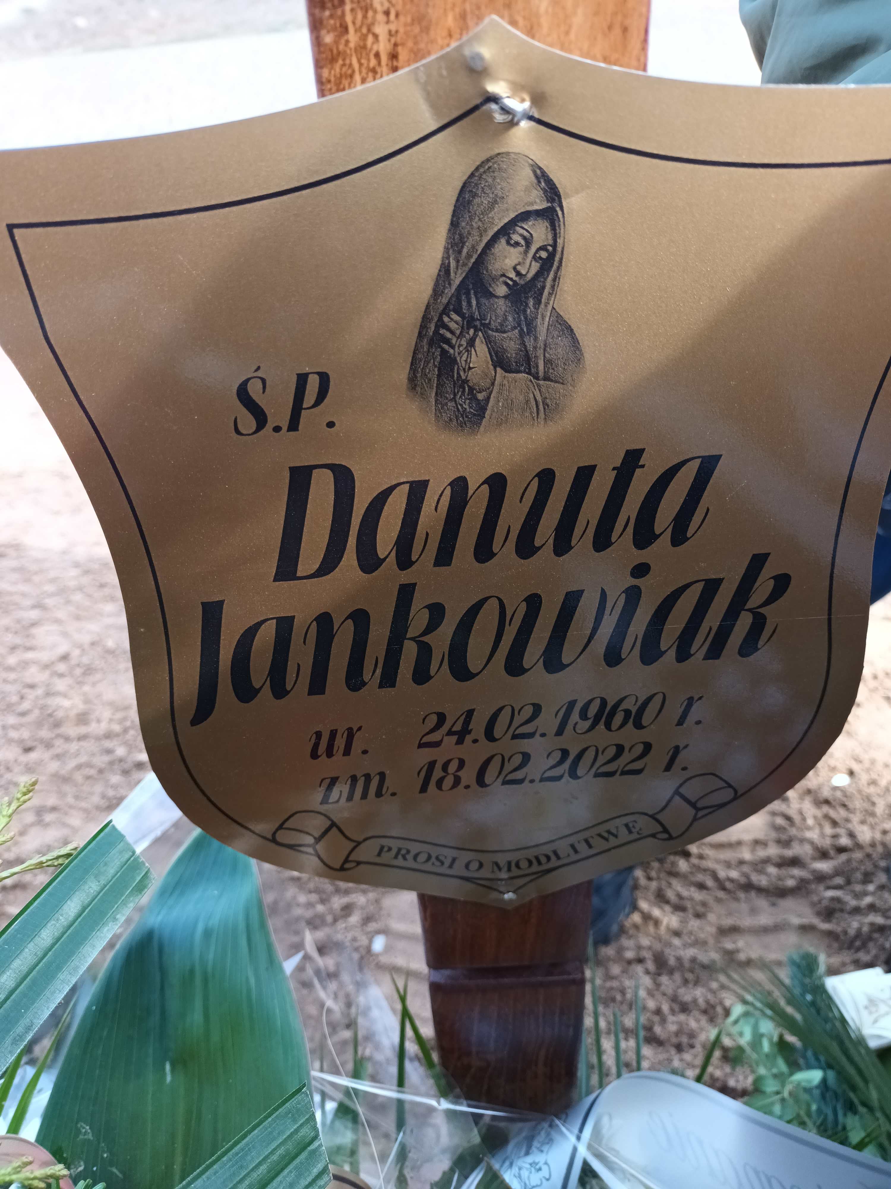 Danuta Jankowiak 1960 Polkowice Gmina - Grobonet - Wyszukiwarka osób pochowanych