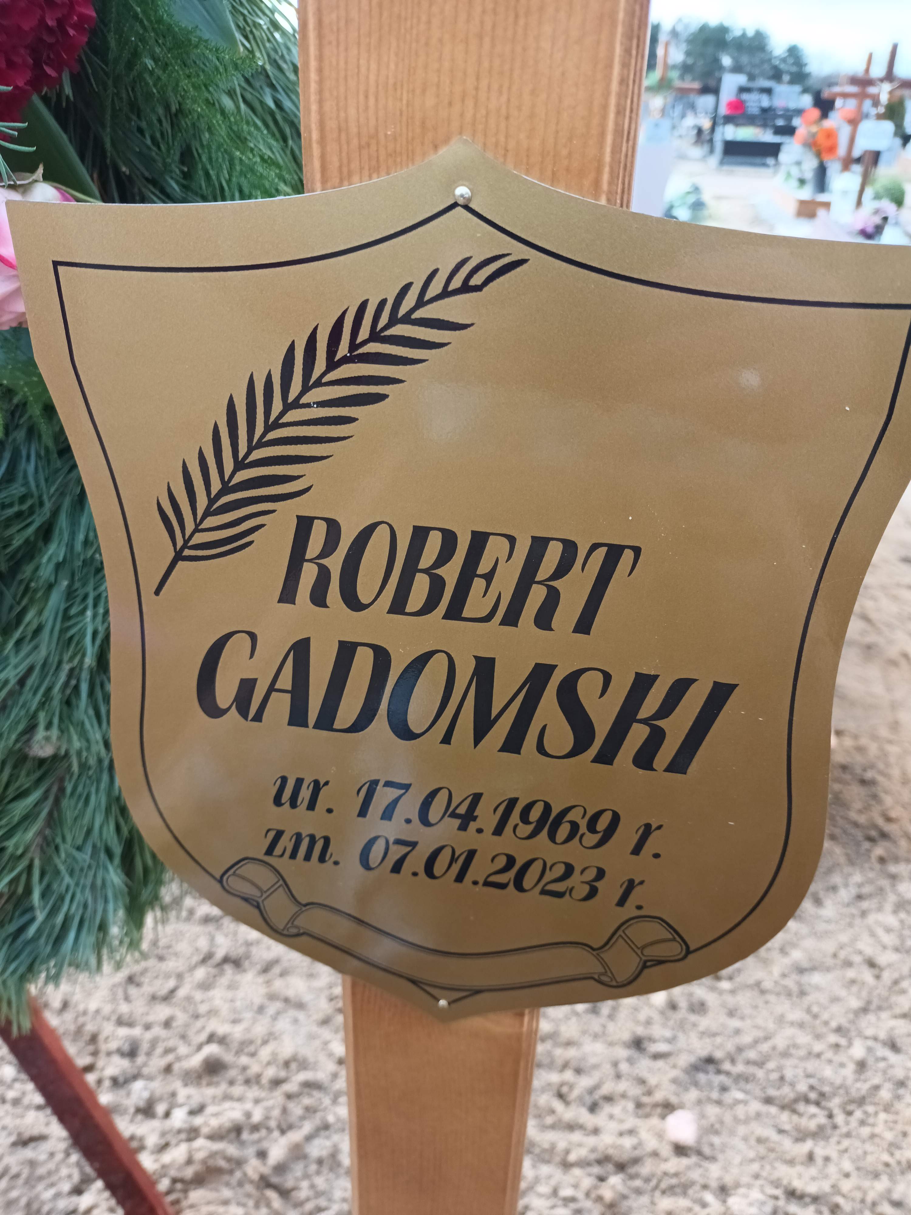 Robert Gadomski 1969 Polkowice Gmina - Grobonet - Wyszukiwarka osób pochowanych