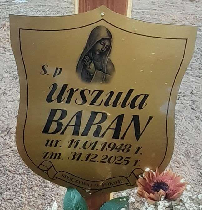 Grób Urszula Baran